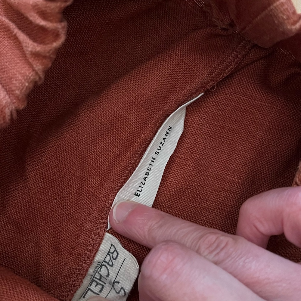 Elizabeth Suzann Florence Shorts Terra Linen Small EUC - Picture 3 of 3
